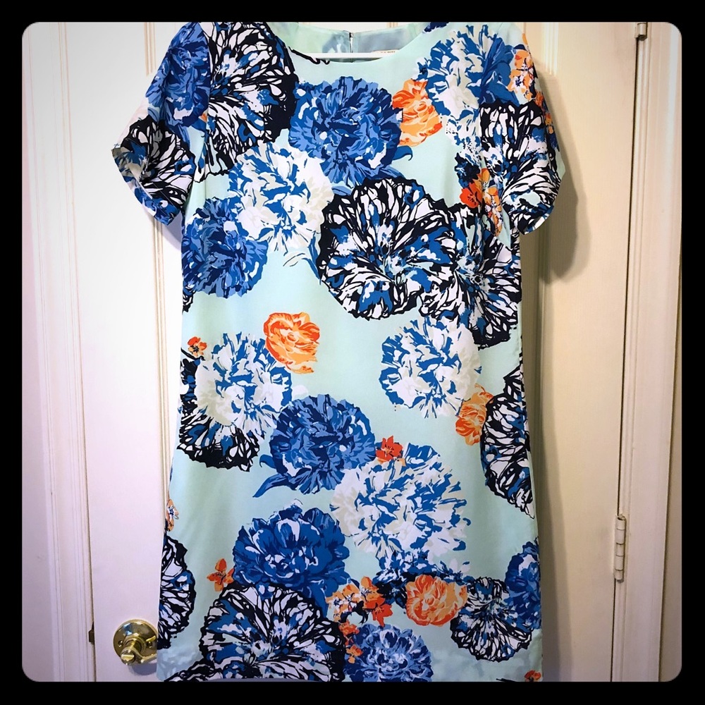 J. Crew floral print semi formal sheath dress